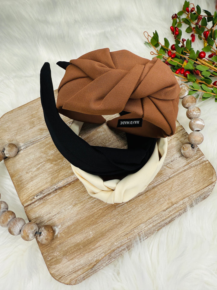 Neutral Knot Wide Headband
