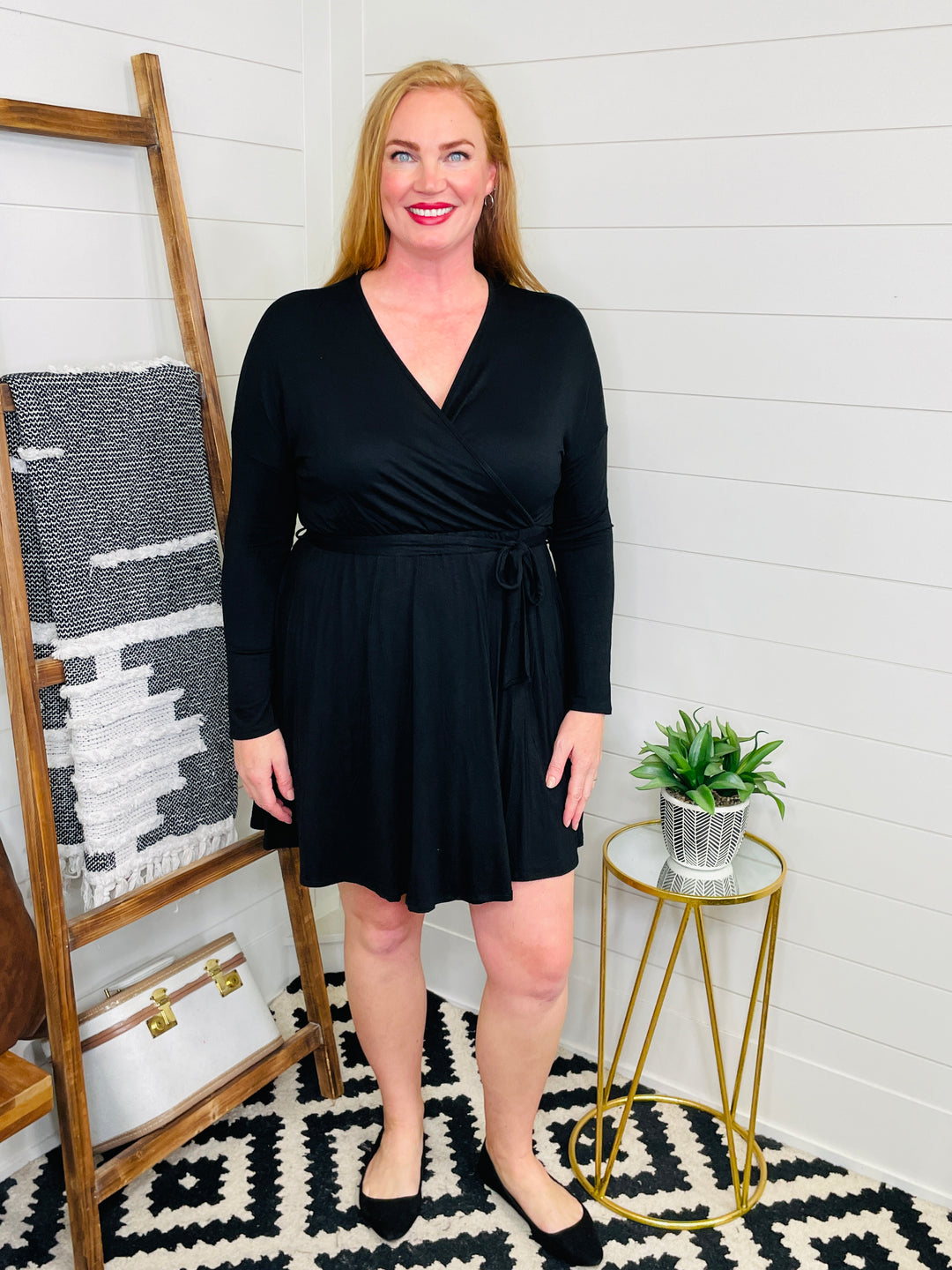 wrap t shirt dress Faux Wrap T-Shirt Dress – LoveLindsey