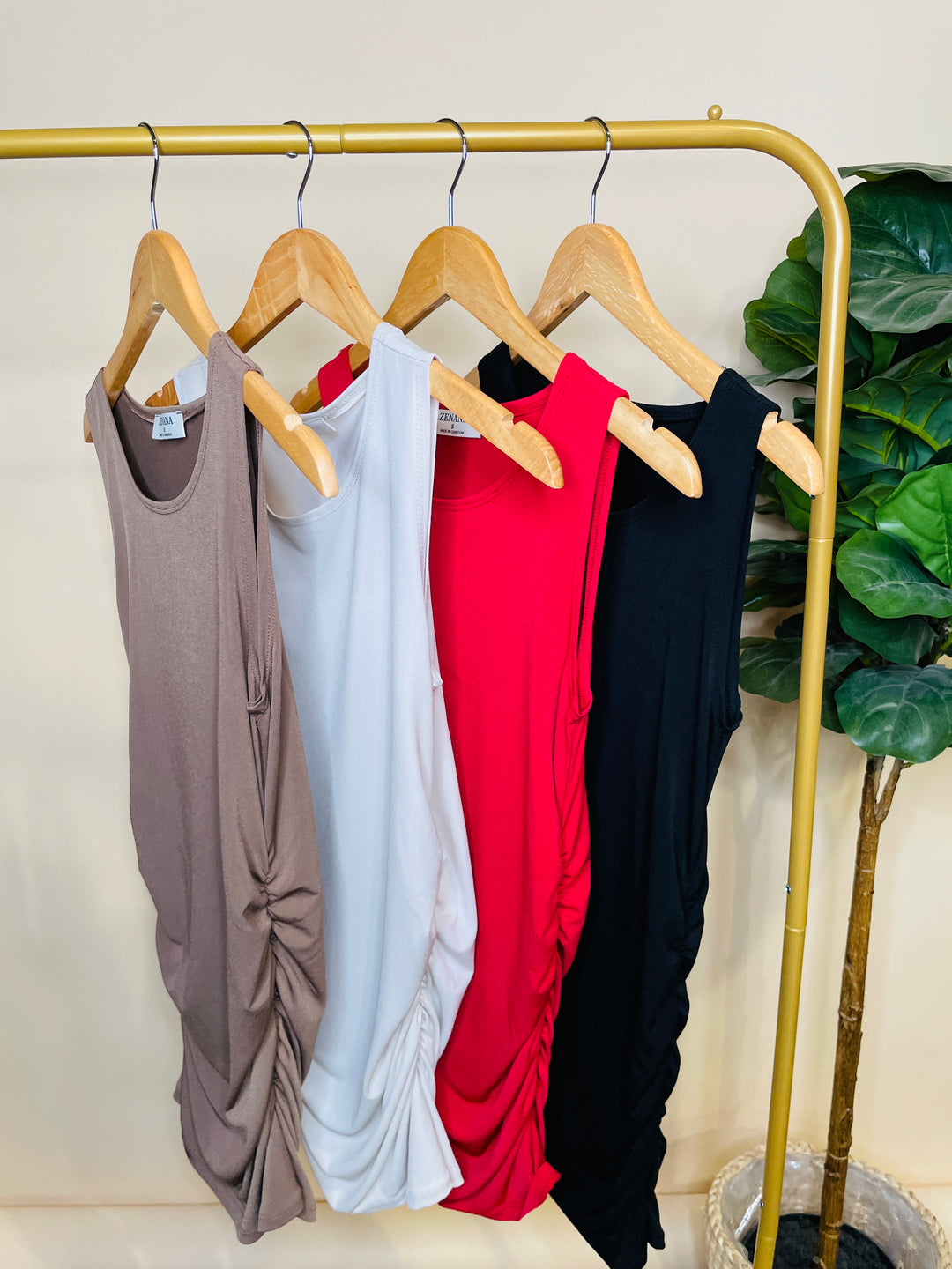 Ruched Tank : 4 Colors