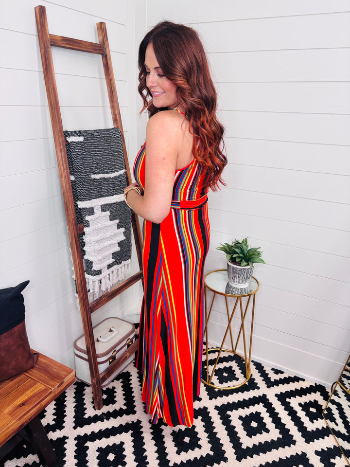 Stripe Maxi Dress