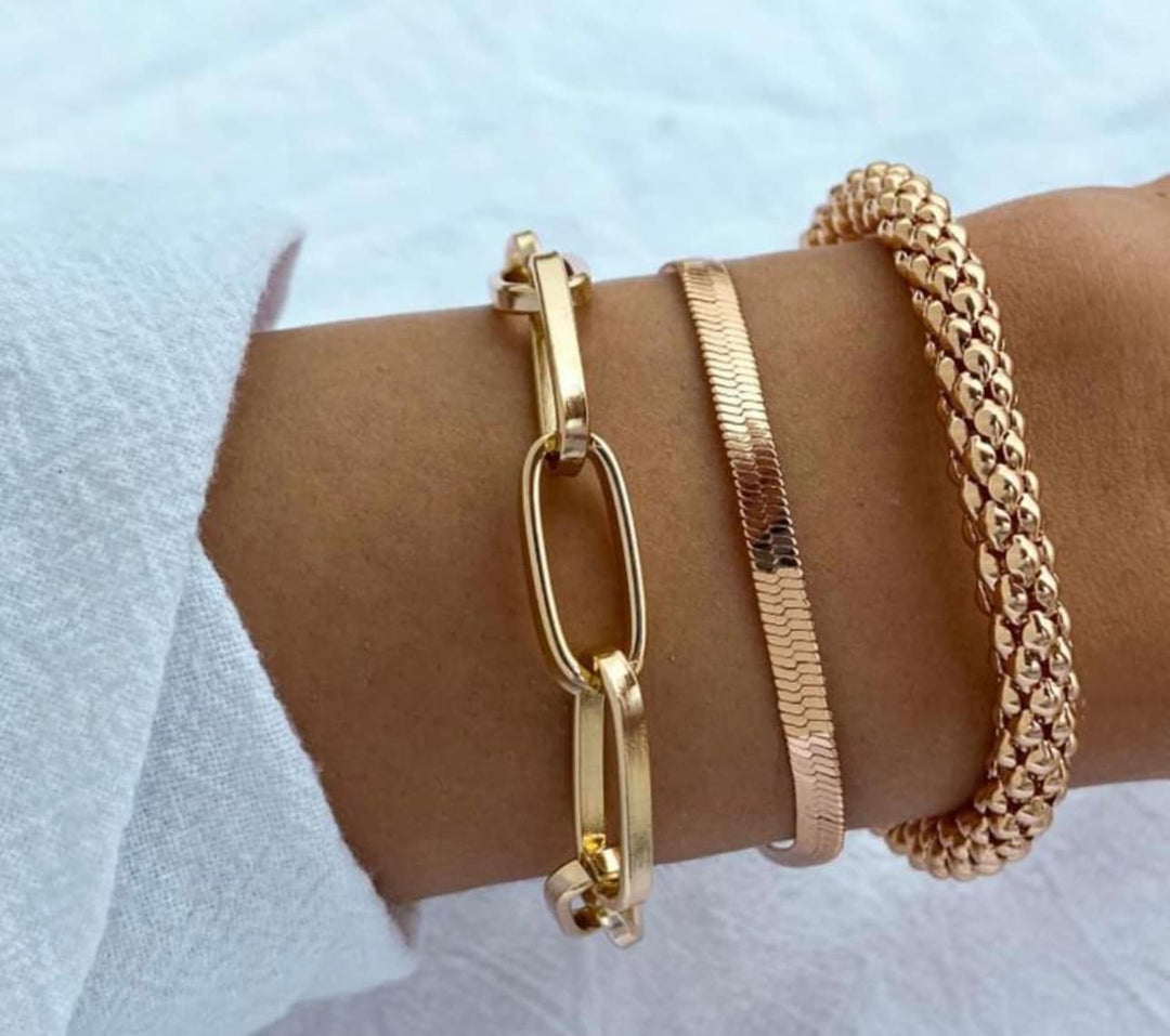Gold Bracelet Stack : 2 Options