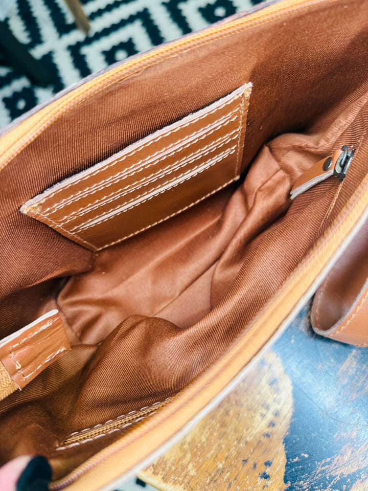 Carly Tooled Leather Clutch