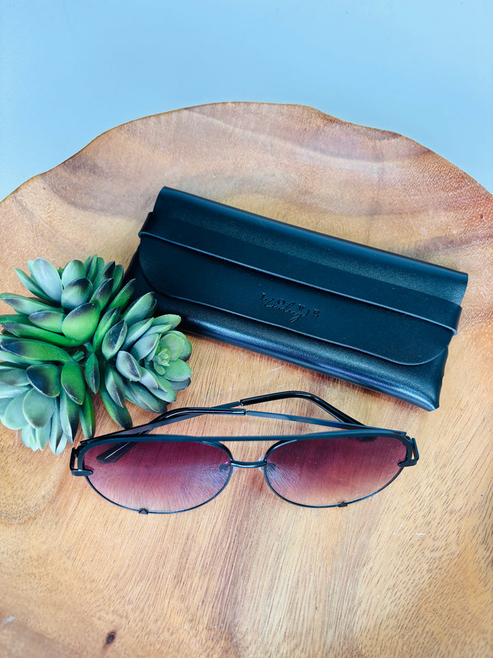 Rose Ombré Aviator Sunglasses