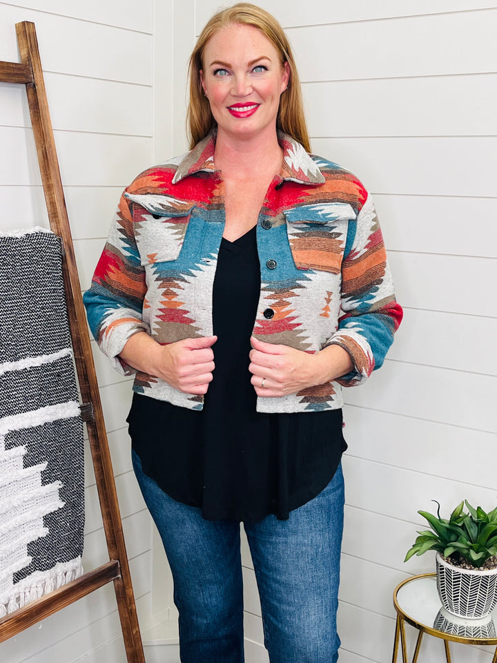 Aztec Cropped Jacket