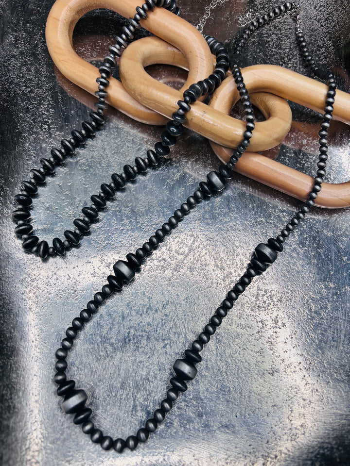 Multi Size Navajo Pearl Necklace: 2 Options