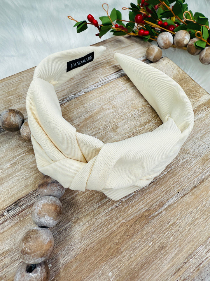 Neutral Knot Wide Headband
