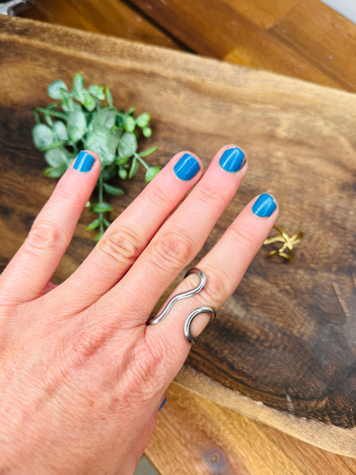 Twisted Metal Open Ring : 2 Colors