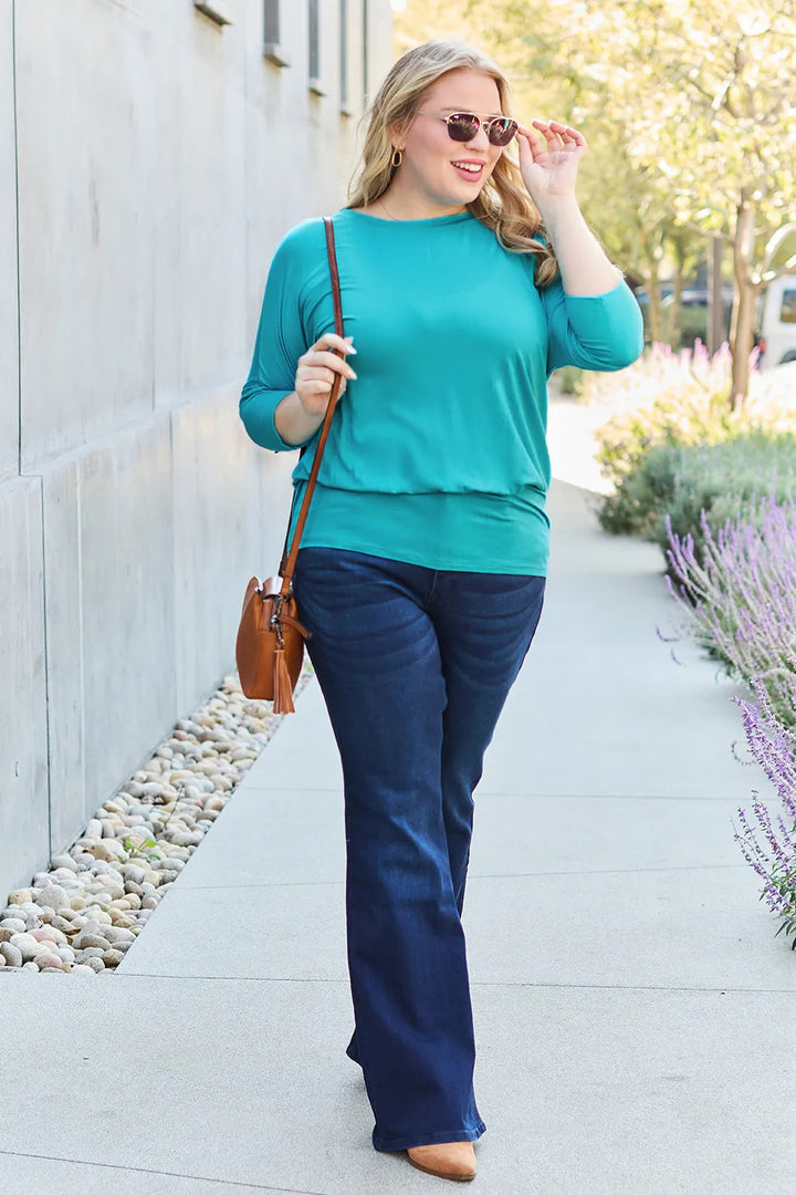 Timeless Turquoise Batwing Tee