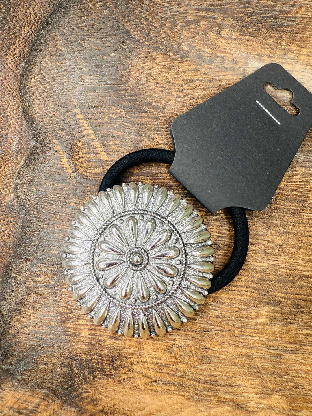 Silver Concho Hair Tie: 2 Options