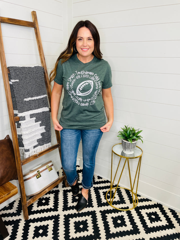 Team Spirit Football Vintage Graphic Tee