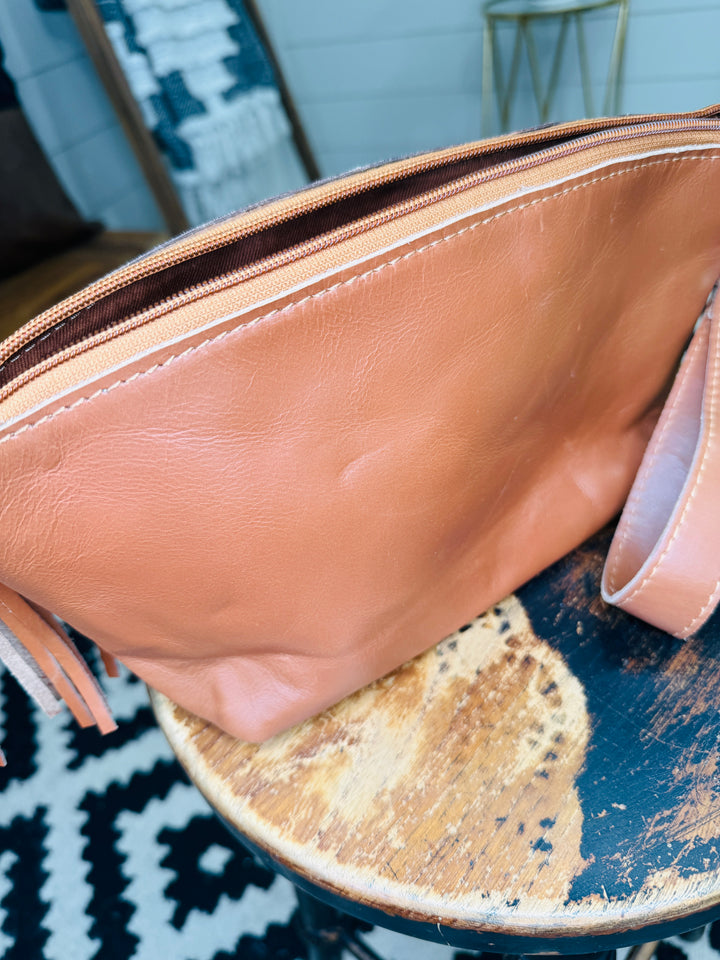 Carly Tooled Leather Clutch