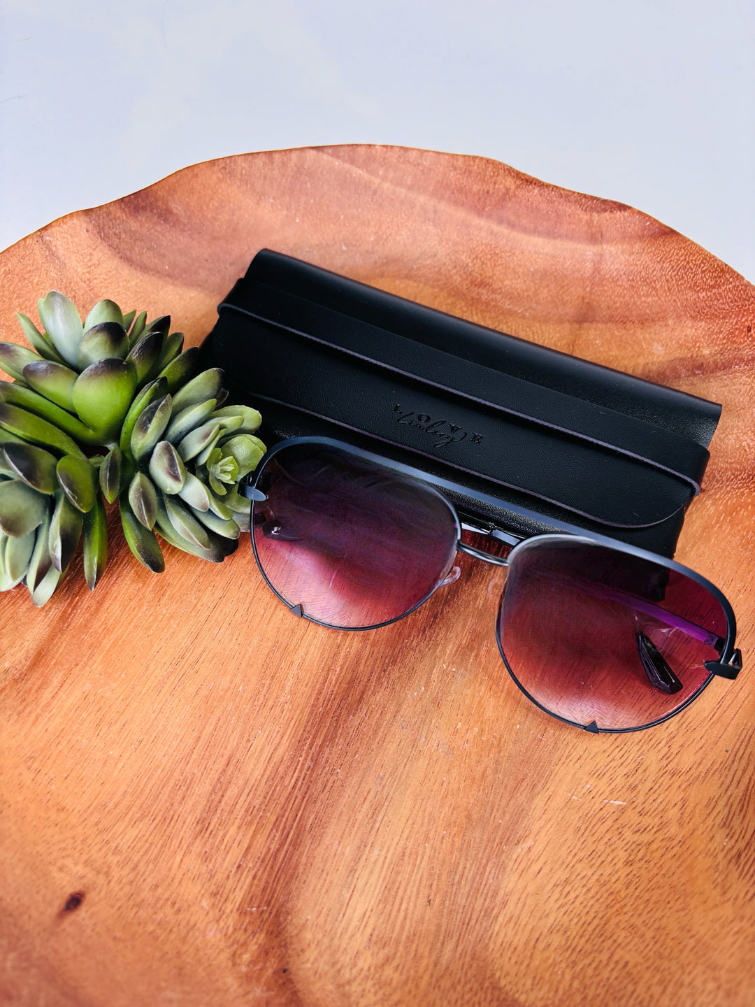 Rose Ombré Aviator Sunglasses