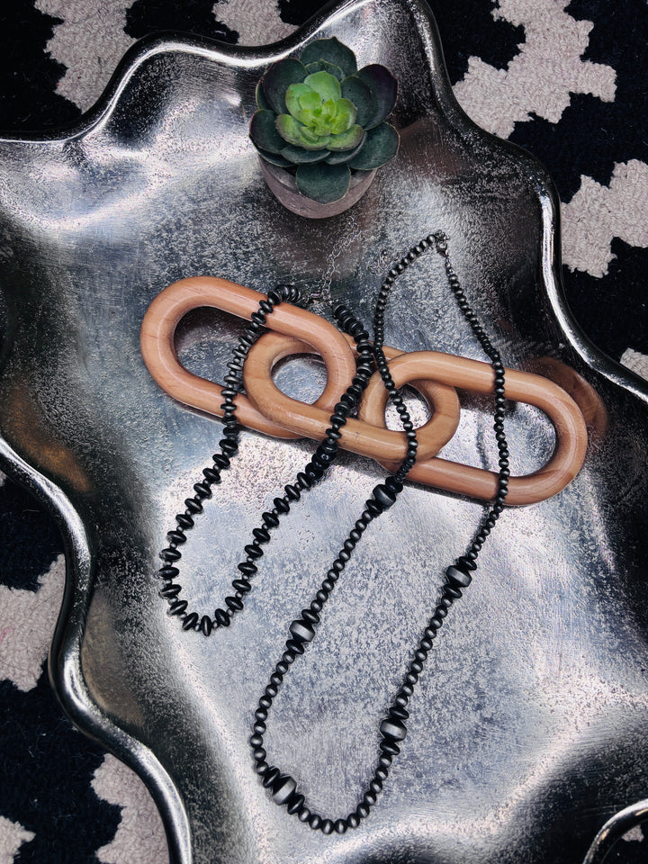 Multi Size Navajo Pearl Necklace: 2 Options