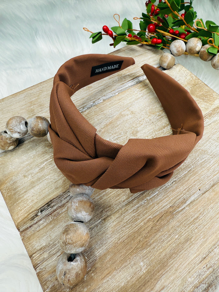 Neutral Knot Wide Headband