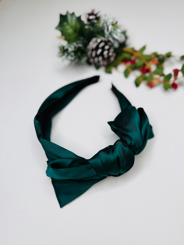 Days of Christmas Deal $5 Satin Bow Headband: 8 Colors