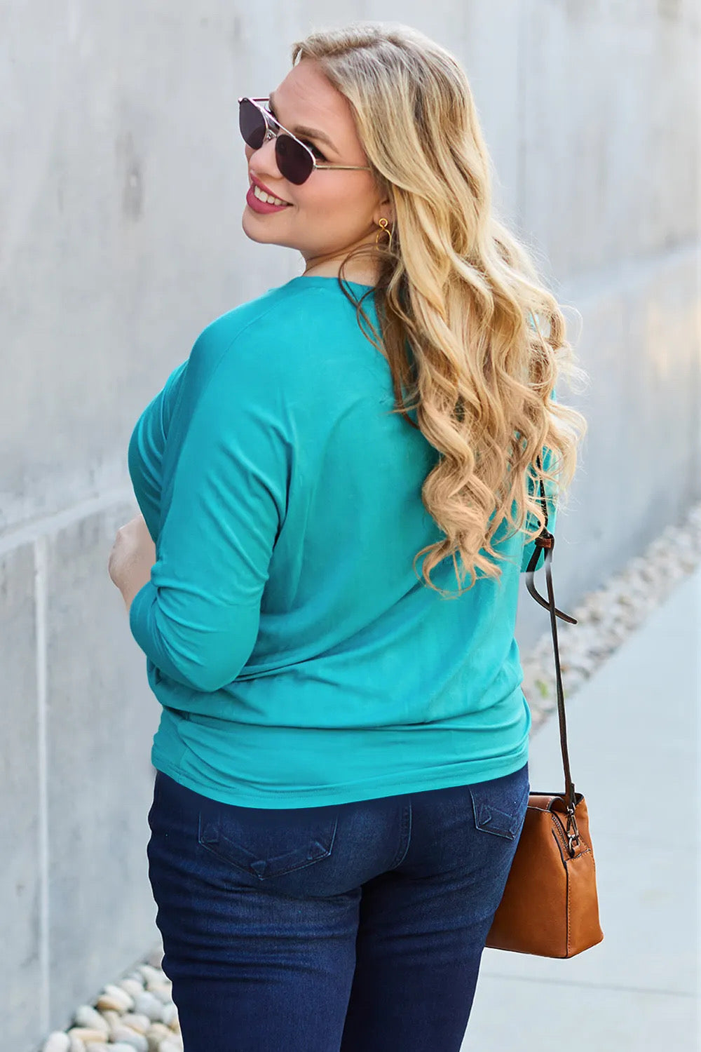 Timeless Turquoise Batwing Tee