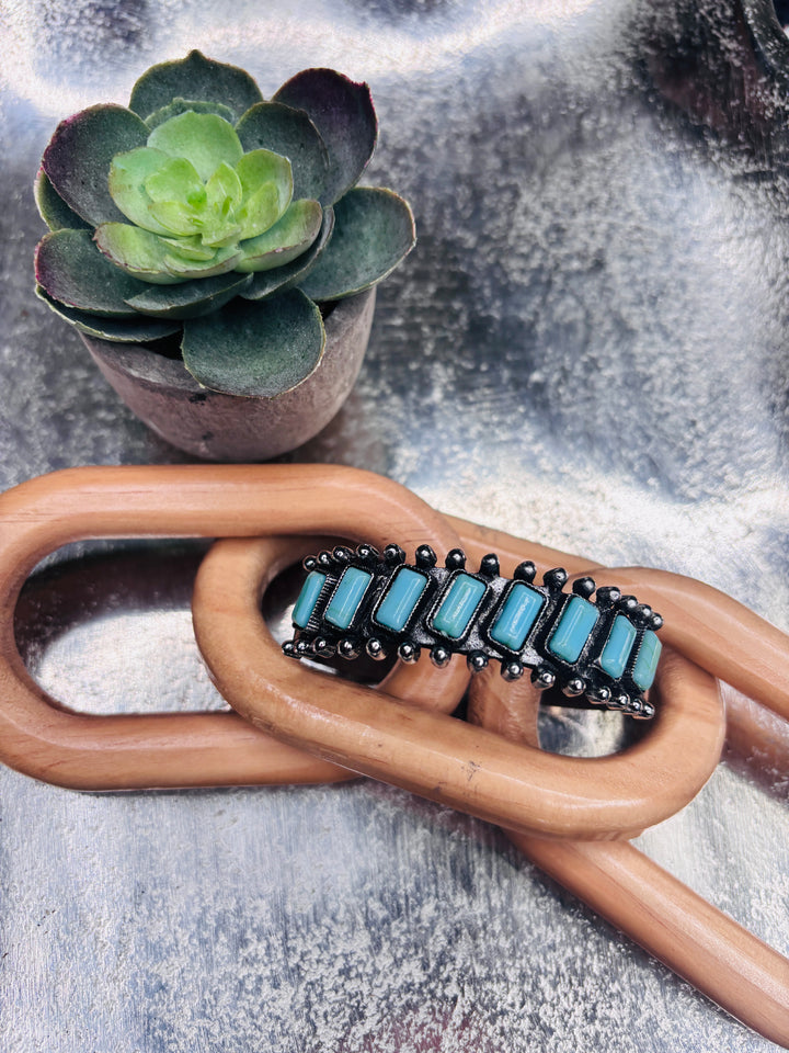 Silver and Turquoise Bracelet