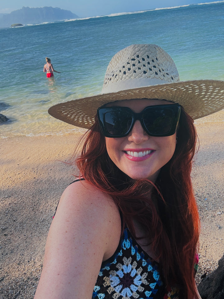 Wide Brim Straw Panama Hat