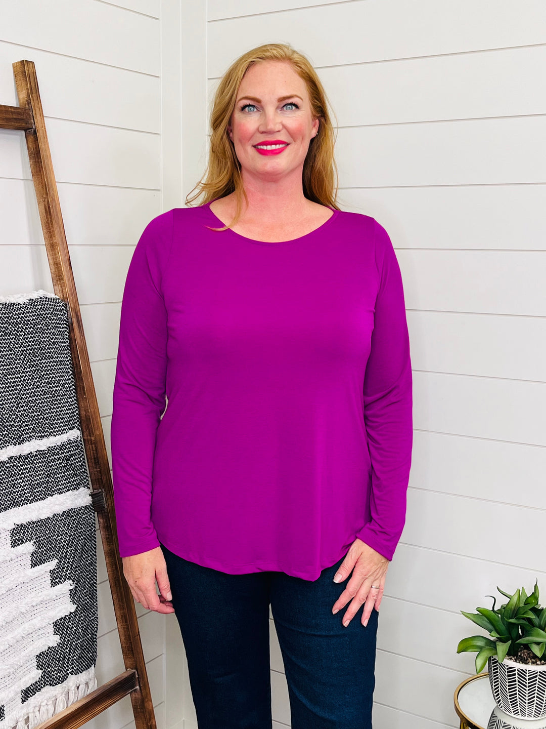 Purple Perfection Twist Back Top