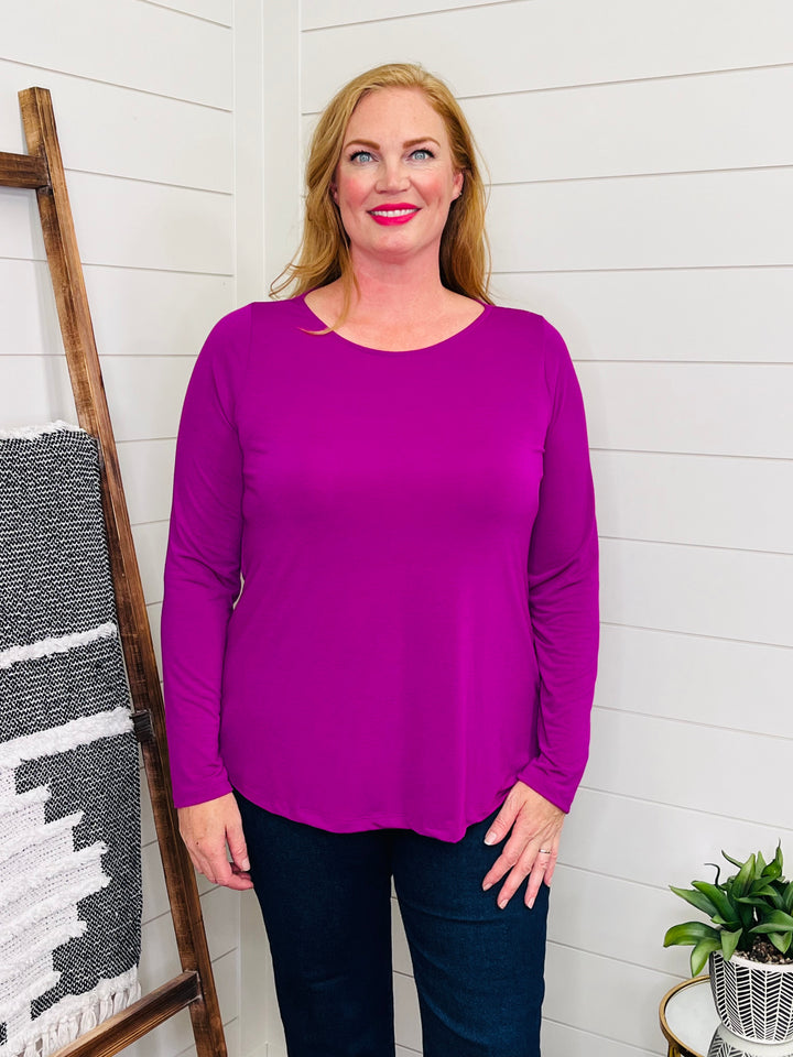 Purple Perfection Twist Back Top