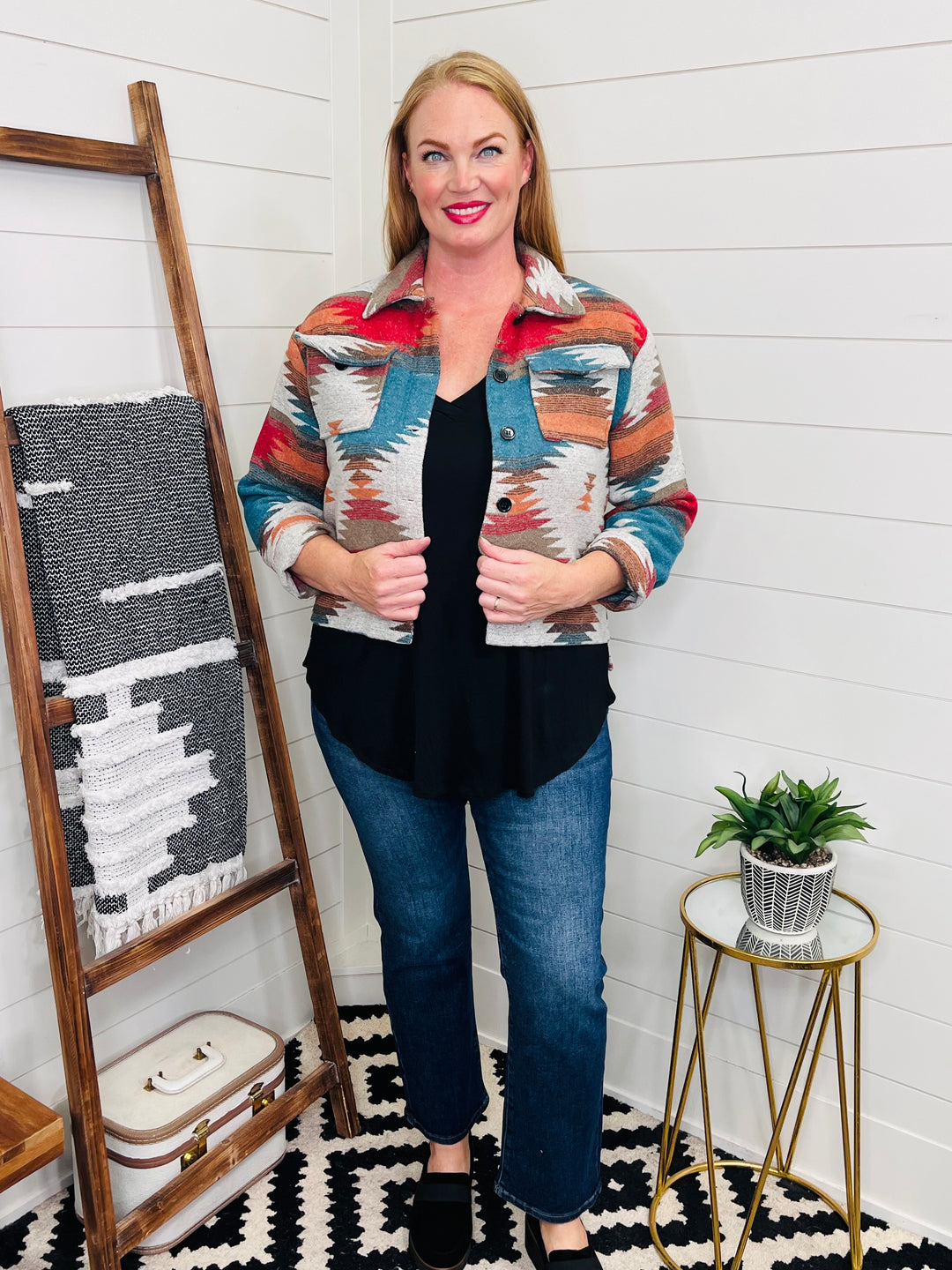 Aztec Cropped Jacket