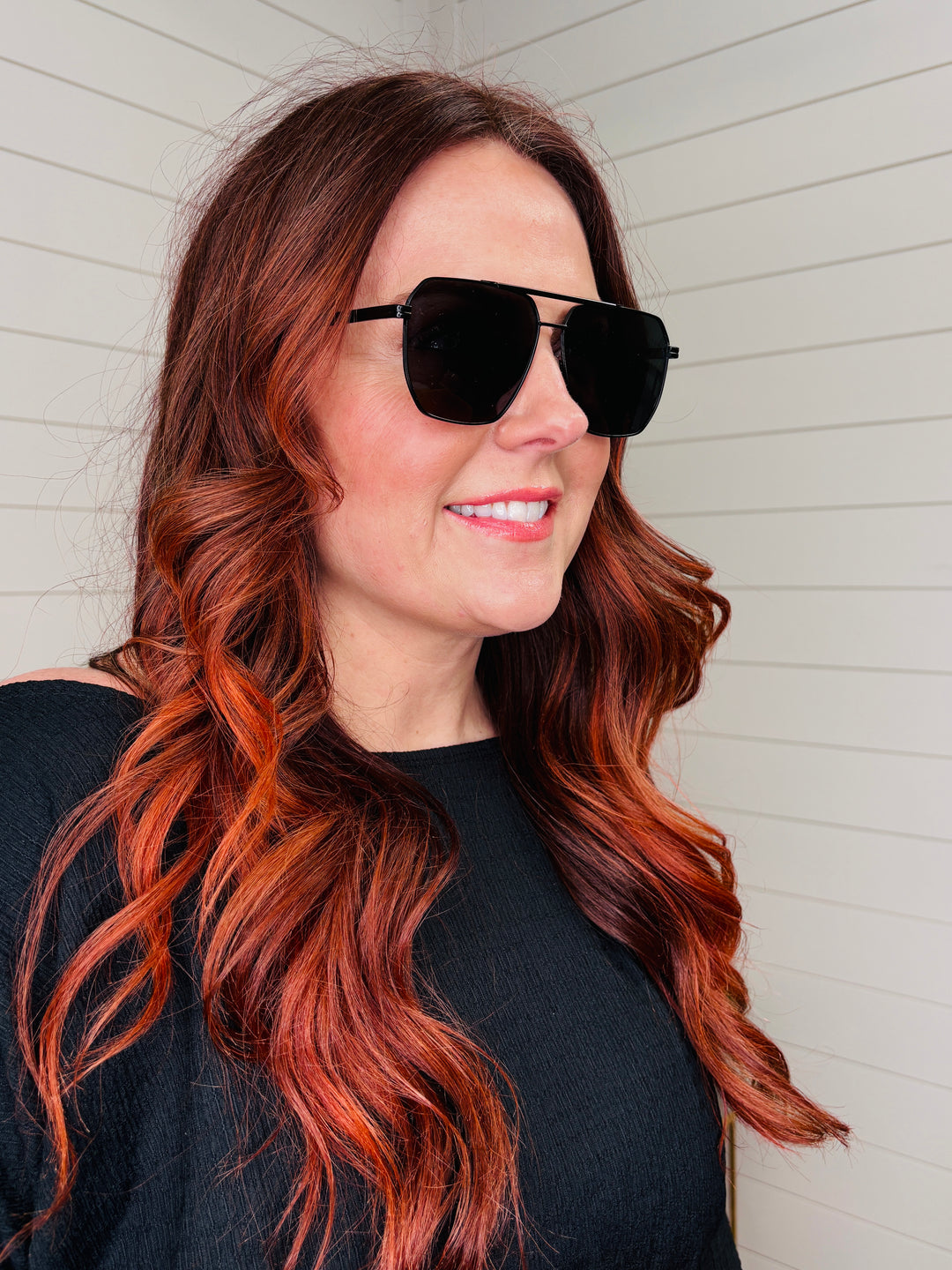 Squared Aviator Sunglasses: 2 Colors