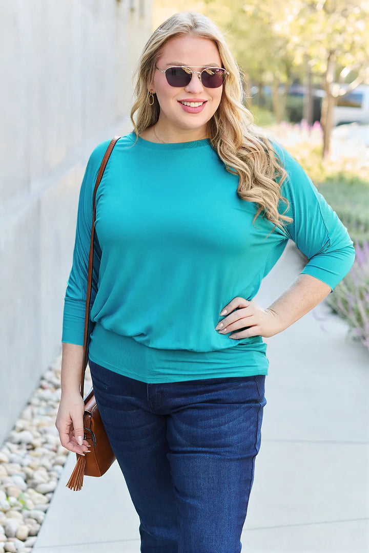 Timeless Turquoise Batwing Tee