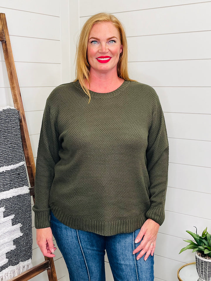 Olive Spring Sweater