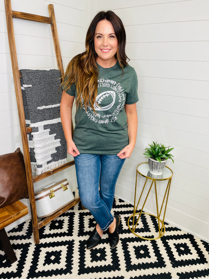 Team Spirit Football Vintage Graphic Tee