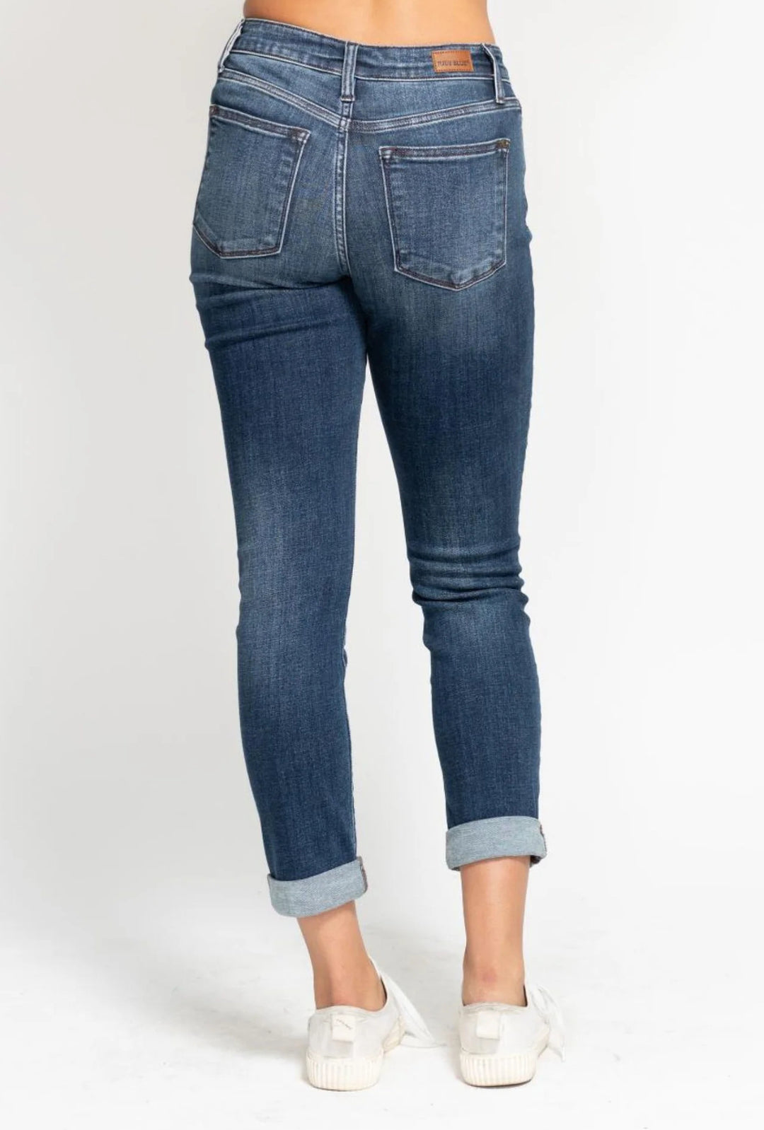 Judy Blue Sadie Slim Straight Mid Rise Jeans