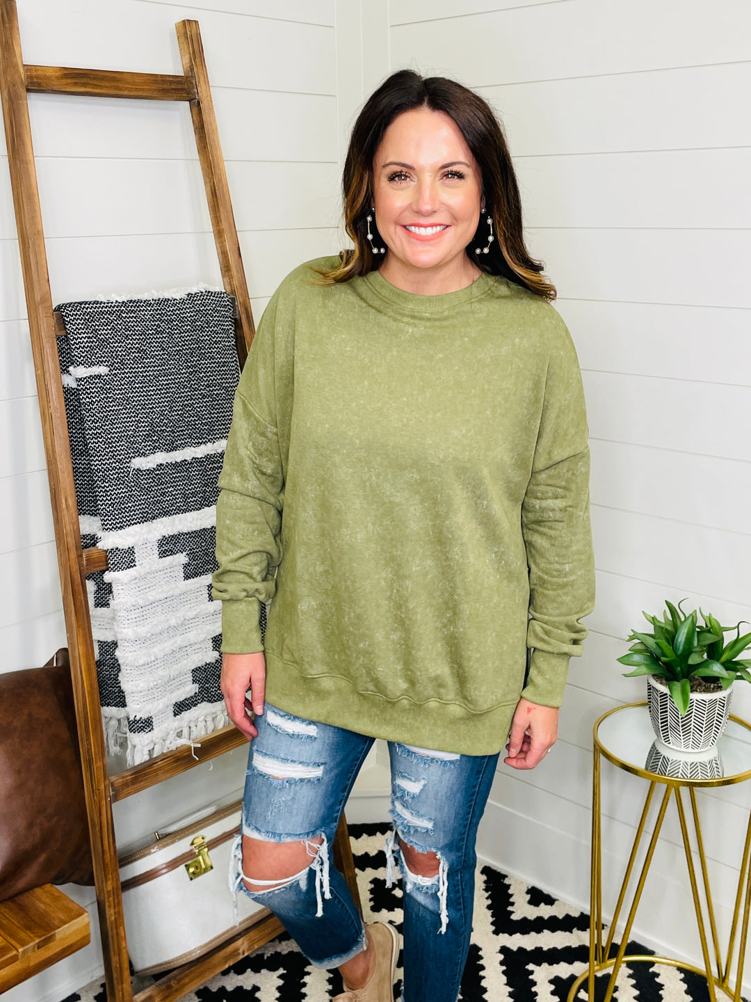 Boyfriend Tunic Sweatshirt