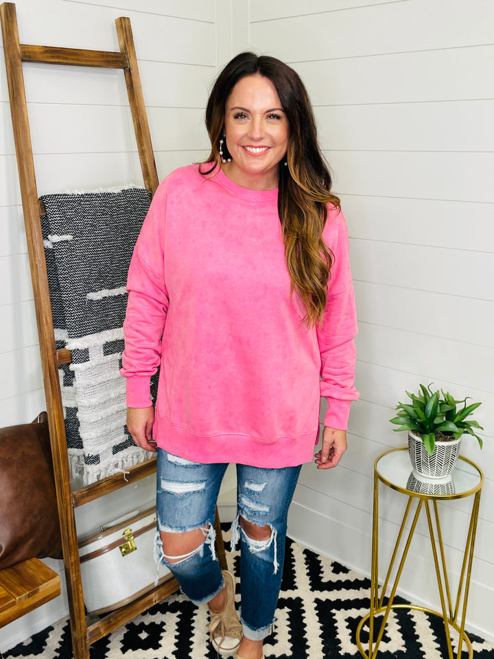 Love Lindsey: The Essential Boyfriend Tunic Sweatshirt,  4 Colors