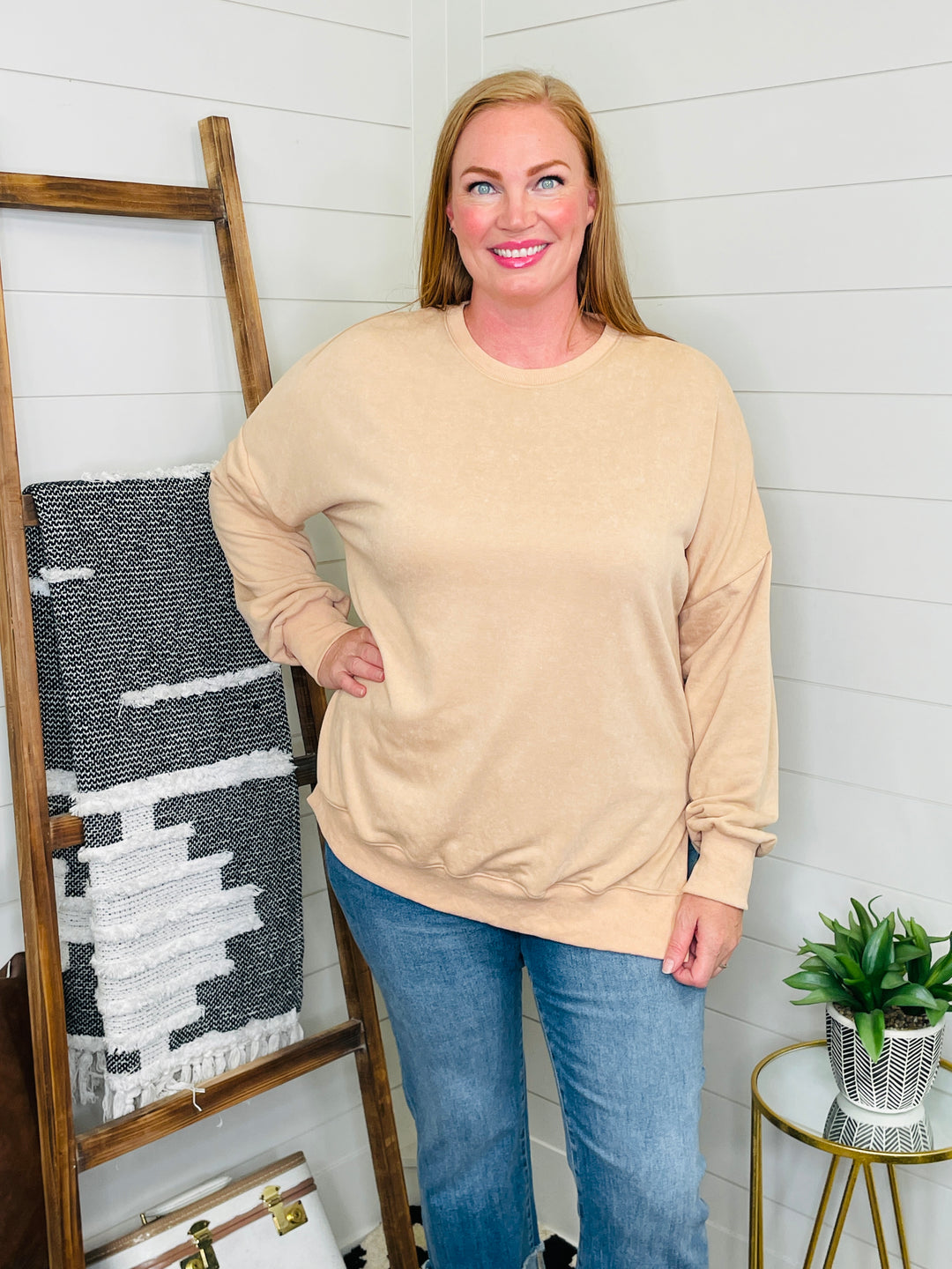 Love Lindsey: The Essential Boyfriend Tunic Sweatshirt,  4 Colors