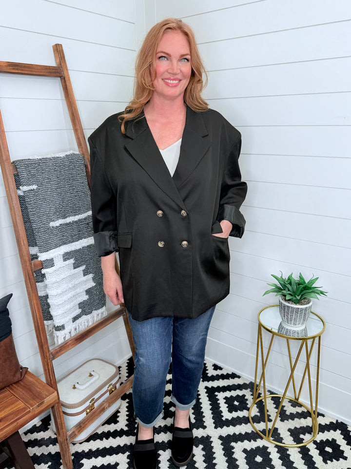 Boss Babe Double Breasted Oversized Blazer