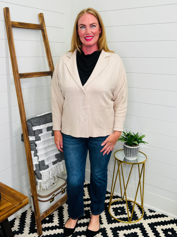 Stretch Sweater Blazer