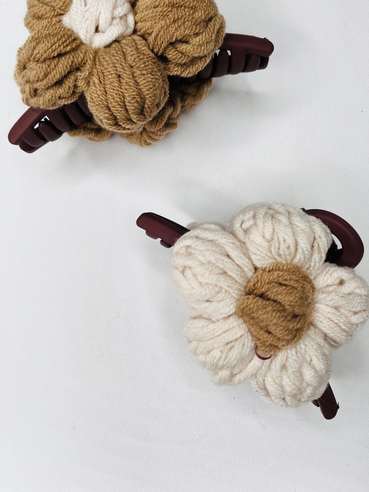 In Bloom Boho Crochet Clip Set