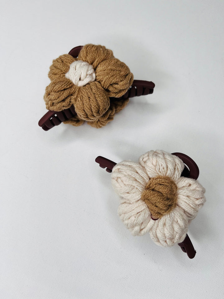 In Bloom Boho Crochet Clip Set