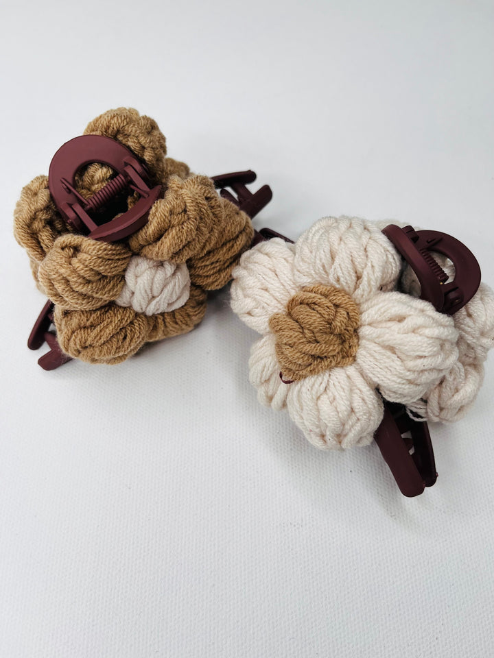 In Bloom Boho Crochet Clip Set