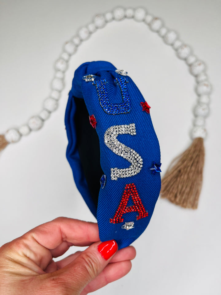 USA Sparkle Headband