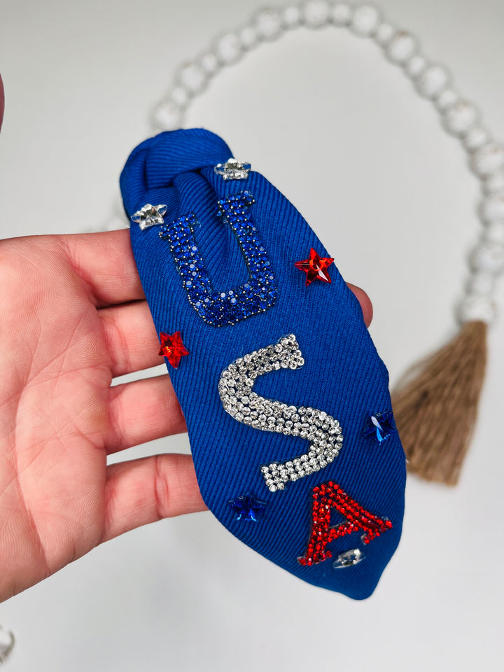 USA Sparkle Headband