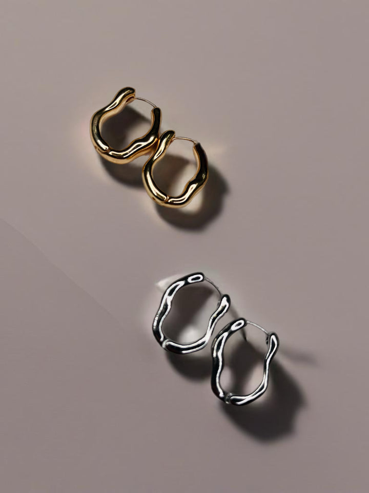 Liquid Metal Earrings : 2 Colors