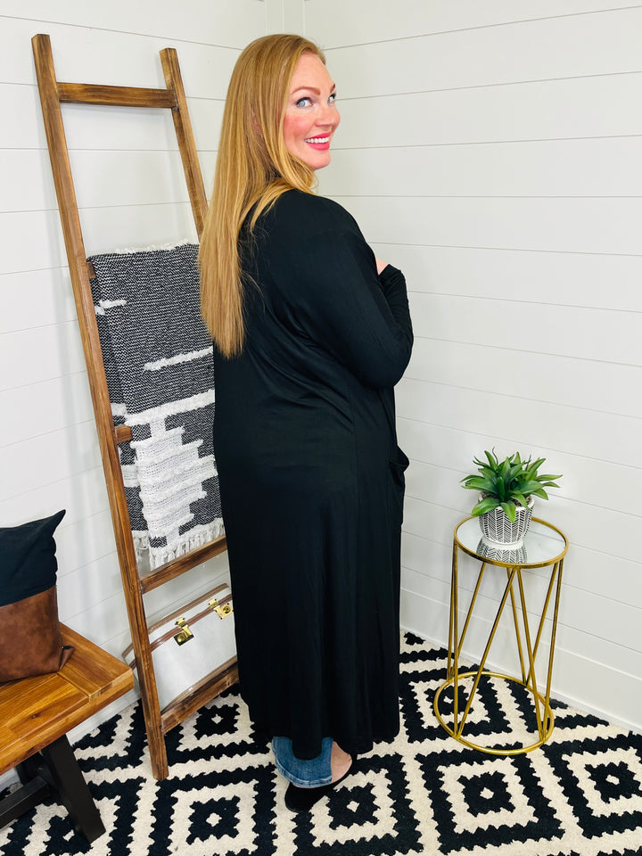 Long Sleeve Open Front Duster