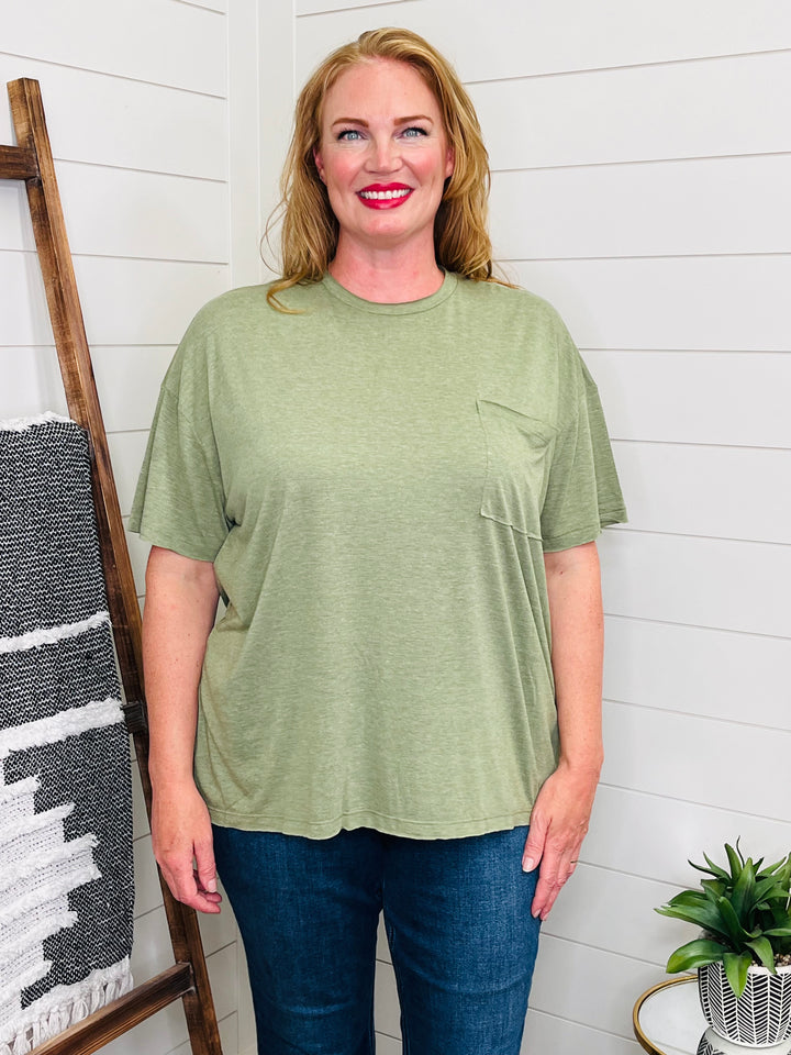 Tri Blend Raw Edge Boyfriend Tee: 2 Colors