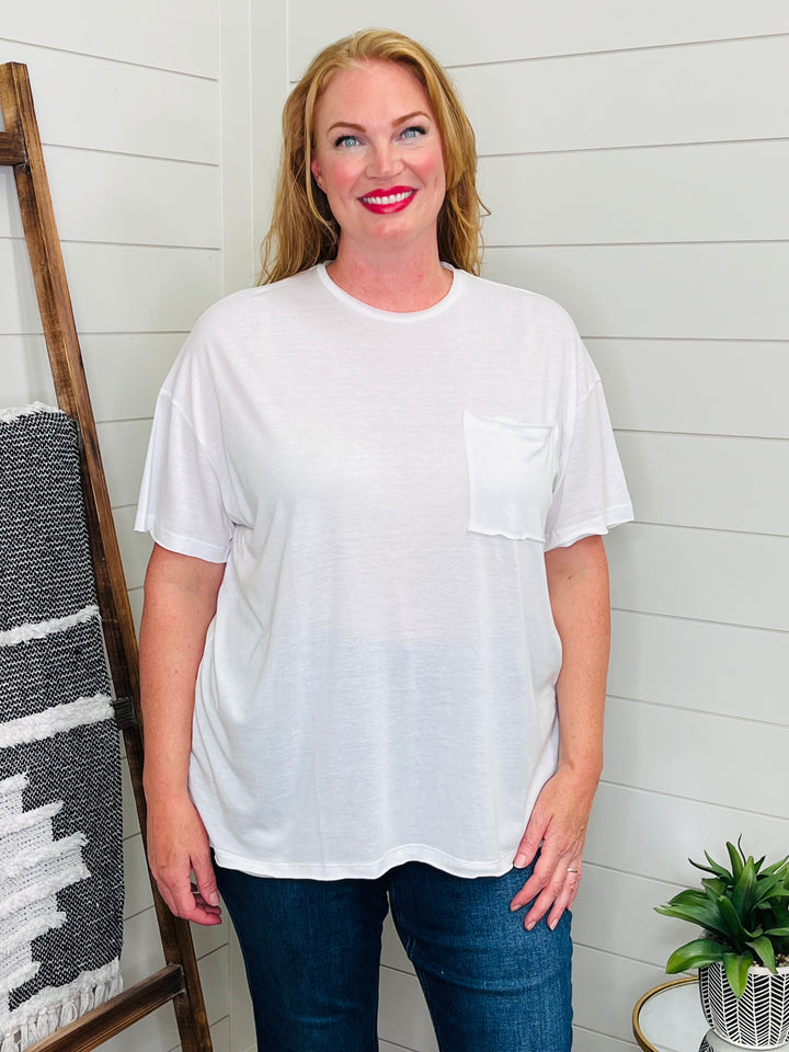 Tri Blend Raw Edge Boyfriend Tee: 2 Colors