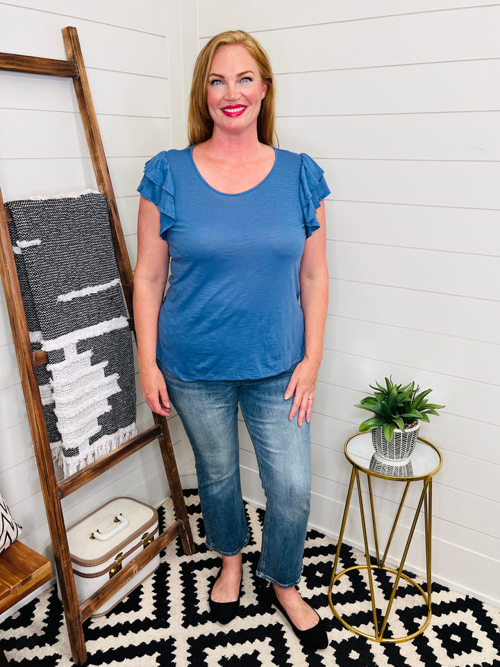 Flutter Sleeve Tee : 2 Colors