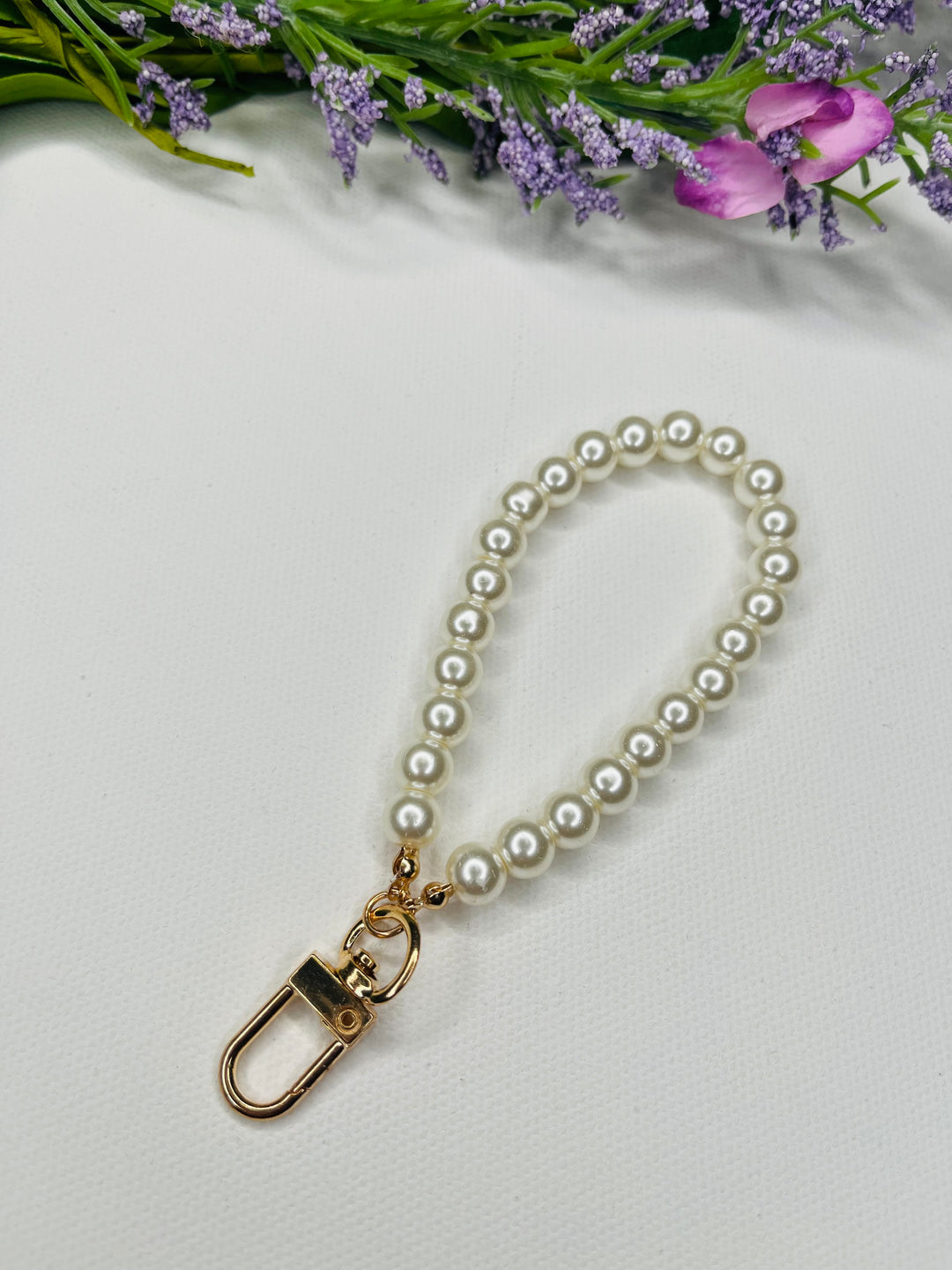 Pearl Bracelet Keychain