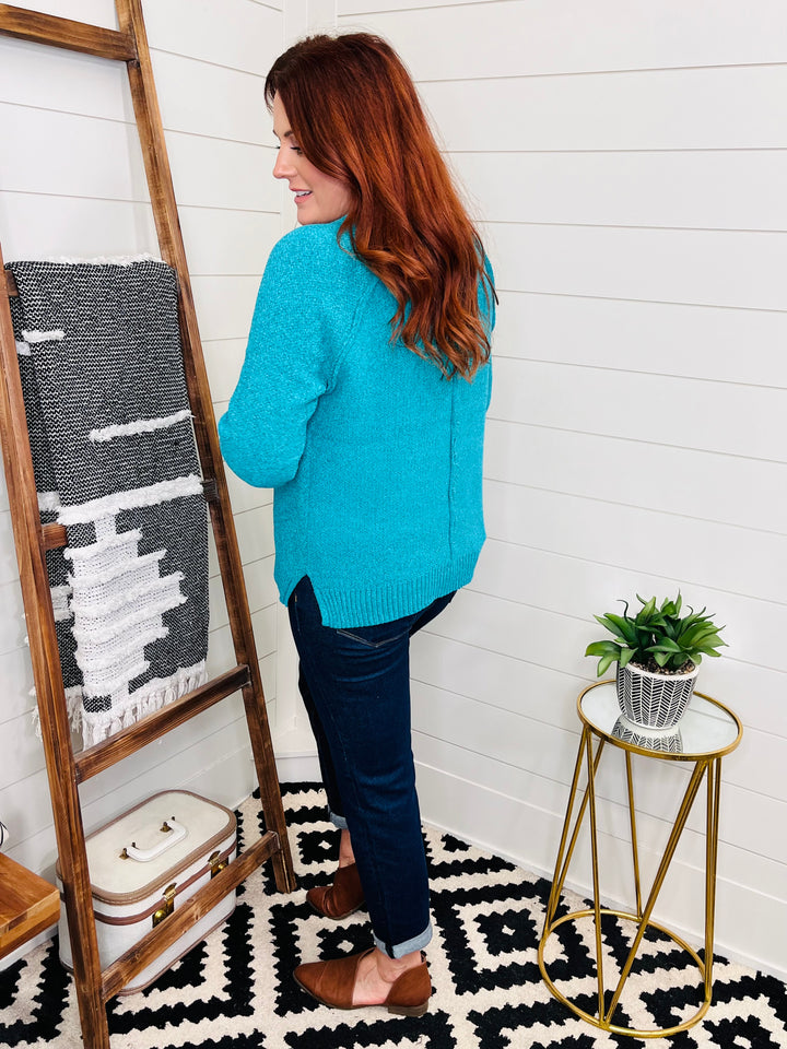 Cozy Chenille Exposed Seam Sweater : 2 Colors