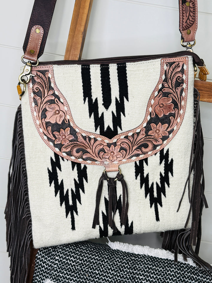 Love Lindsey Aztec Fringe Tote