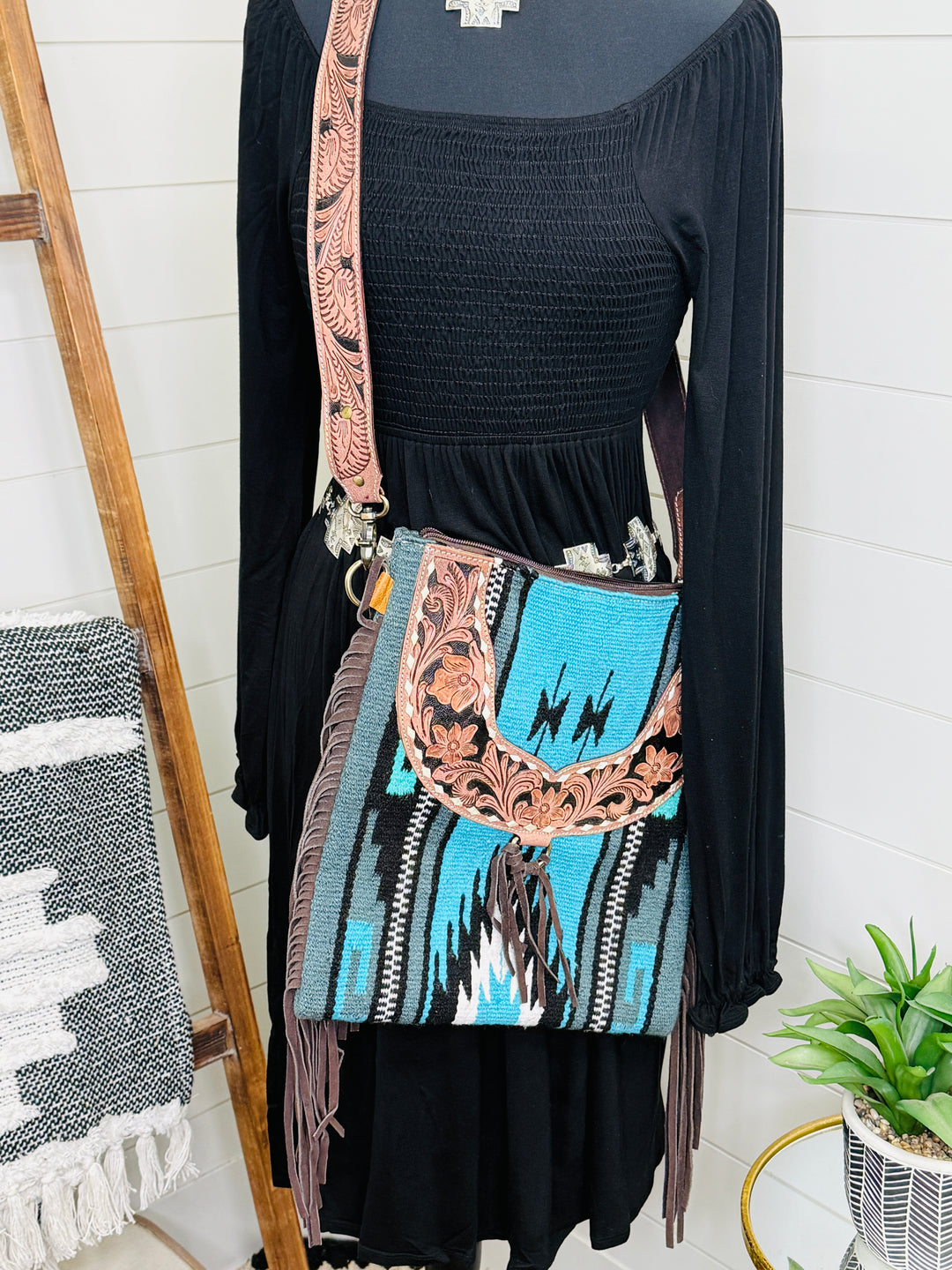 Love Lindsey Aztec Fringe Tote