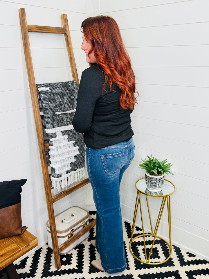 RISEN Patch Pocket Wide Leg Trouser Jean